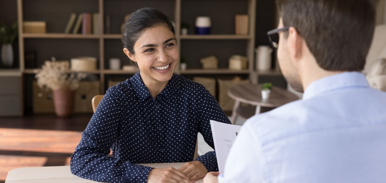 Student receiving UK visa counselling in Surat office